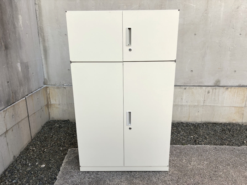 HSウォール　両開+両開キャビネット　上下セット（A4 4段対応） 中古_1