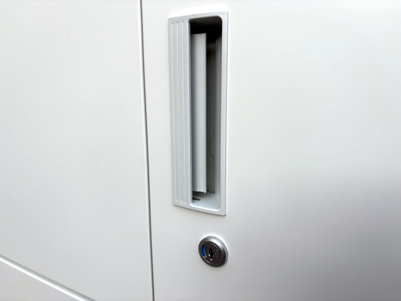 HSウォール　両開+両開キャビネット　上下セット（A4 4段対応） 中古_3