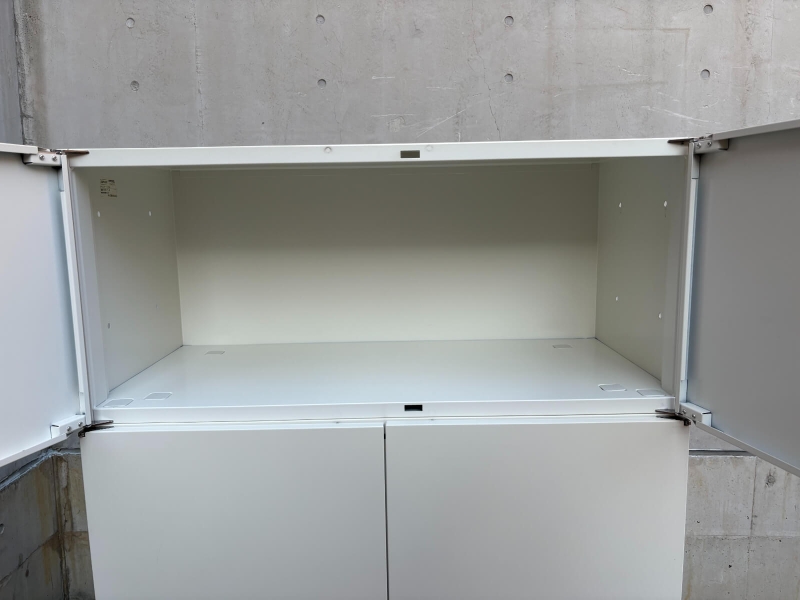 HSウォール　両開+両開キャビネット　上下セット（A4 4段対応） 中古_4