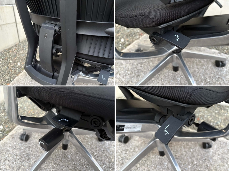 スピーナチェア　エラストマーバック　肘付き　中古_6