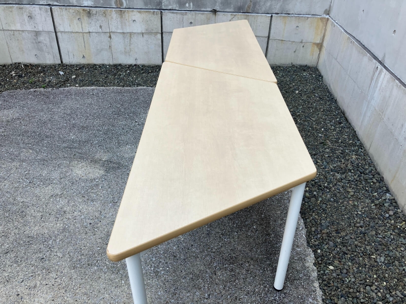 台形型　マルチワークテーブル　中古　2台セット_2