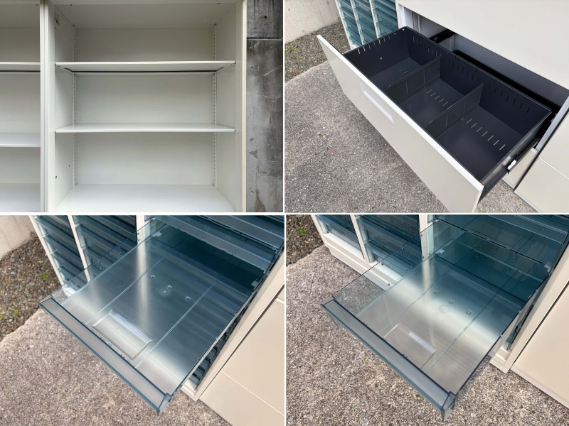 エディア　ホワイトボード扉書庫　4連セット　中古_6