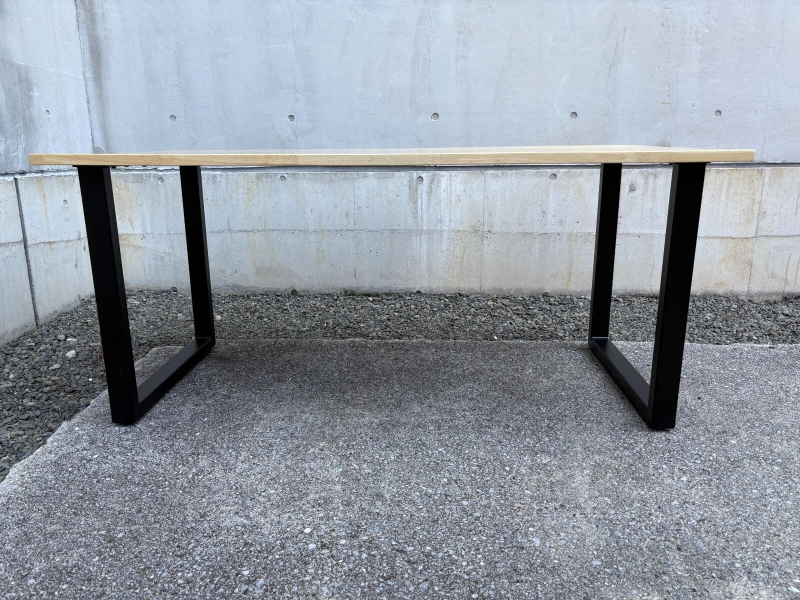 ラバーウッドテーブル　W1600/D800　中古_2