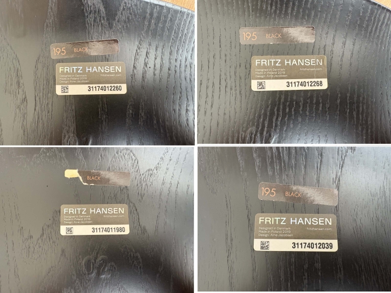 【正規品】アリンコチェア 　ブラック　中古　4脚セット_7