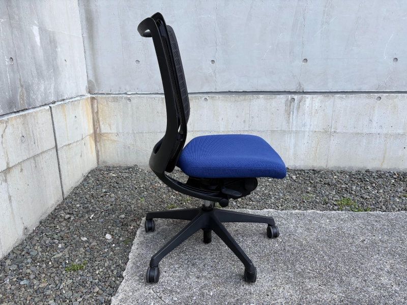 ヴィスコンテチェア 　ハイバック　ブルー　中古_1