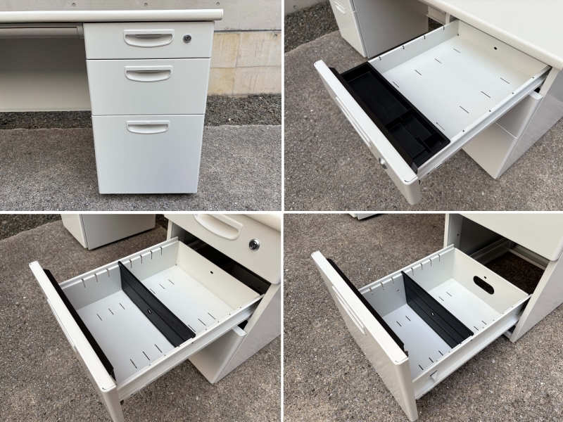 ETデスクシリーズ　両袖机　W1600 　中古_7