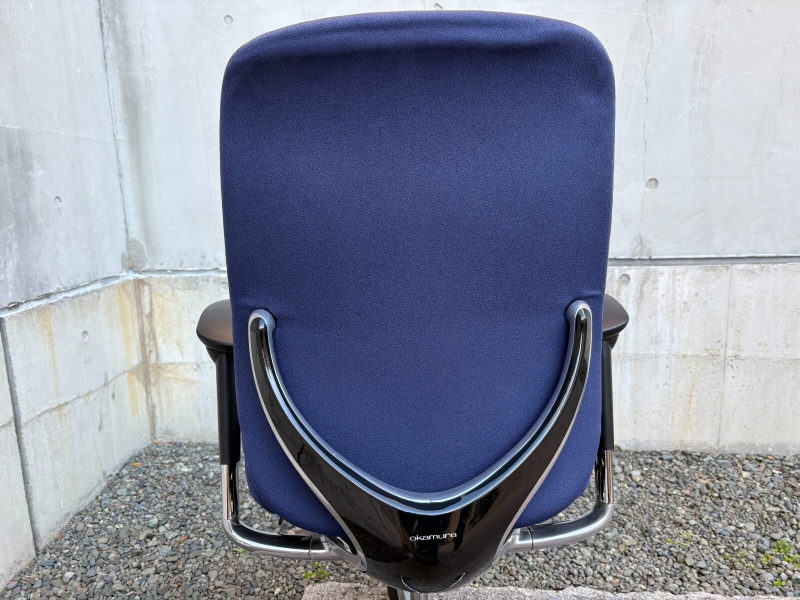 ゼファーチェア 　クッションタイプ　ダークブルー　中古【肘パッド新品】_2