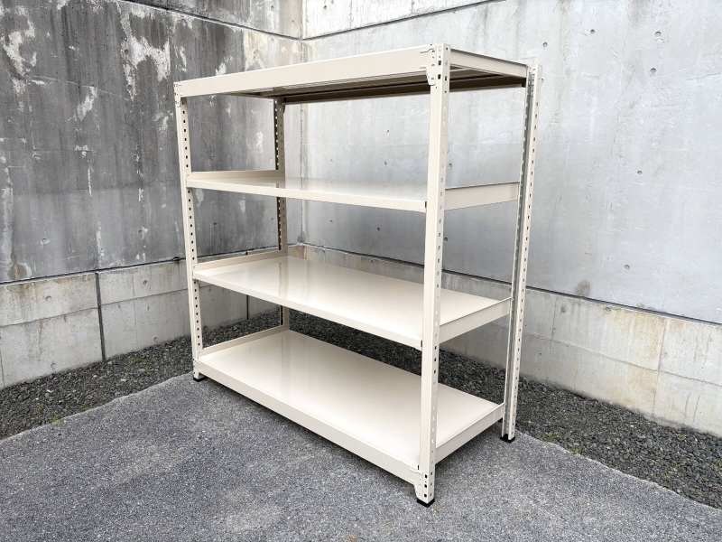 中量ボルトレスラック　300㎏耐荷/段　W1850/D750/H1800㎜　中古