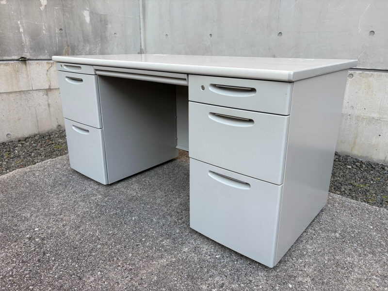 SD-Vデスクシリーズ　両袖机　W1400 　中古_0