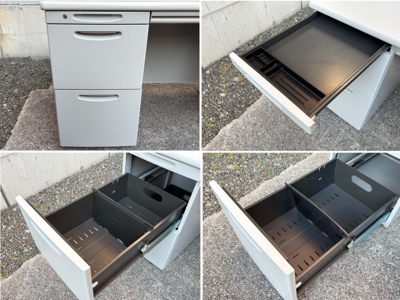 SD-Vデスクシリーズ　両袖机　W1400 　中古_5