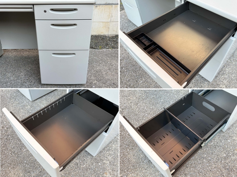 SD-Vデスクシリーズ　両袖机　W1400 　中古_6