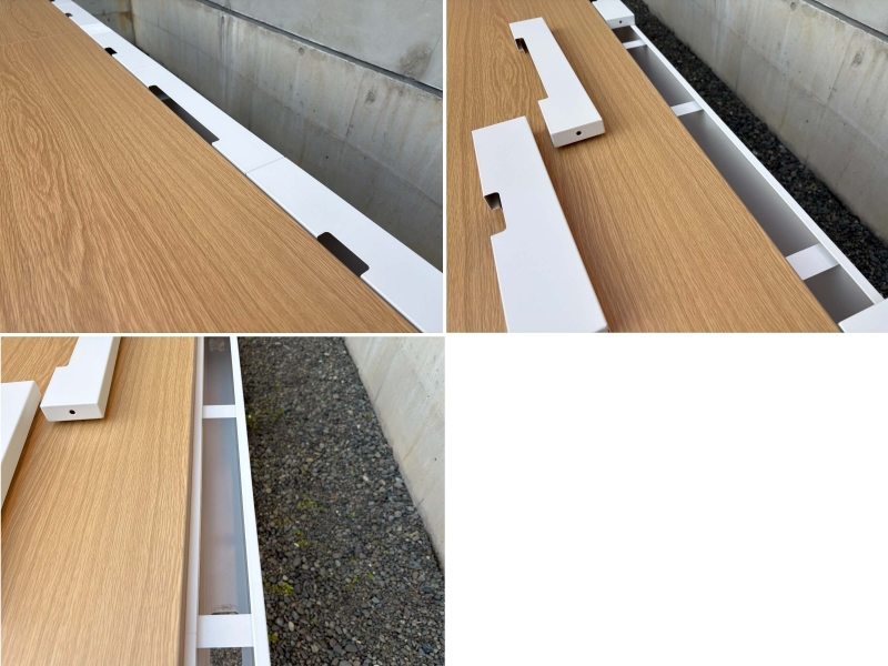 プレノデスクシステム　片面フリーアドレス　W2400/D600　中古_4