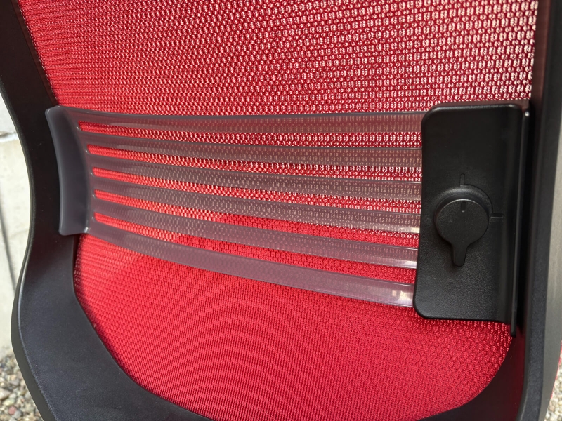 シロッコチェア　ランバーサポート付き　レッド　中古_2