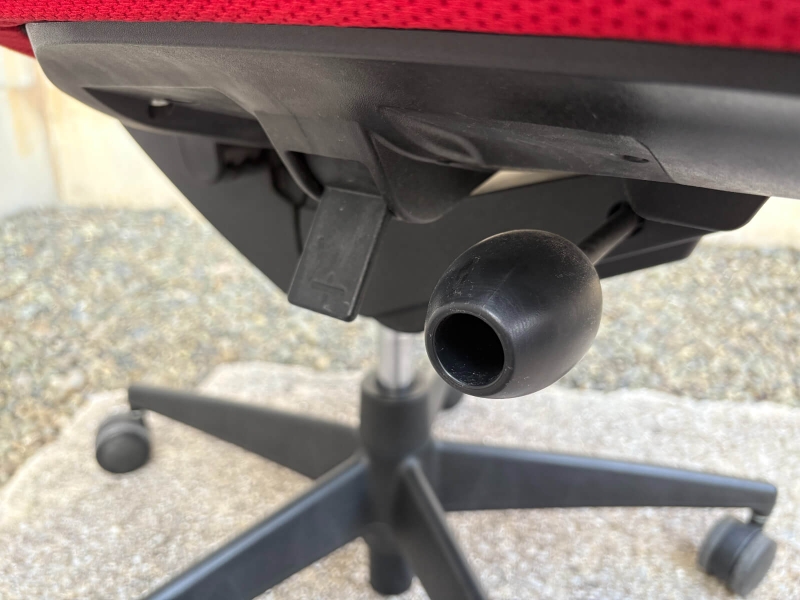 シロッコチェア　ランバーサポート付き　レッド　中古_6