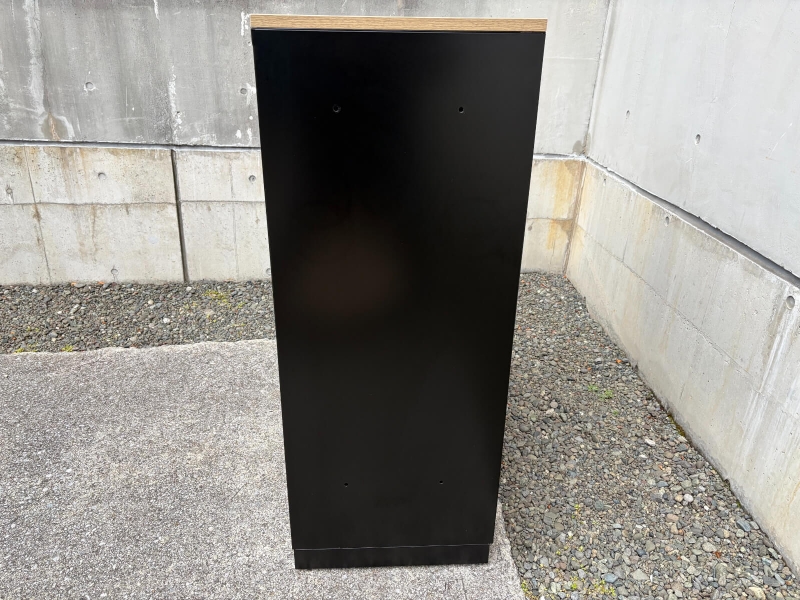 4人用パーソナルロッカー　ダイヤル錠（非常開錠キー付き）　ブラック　中古_2