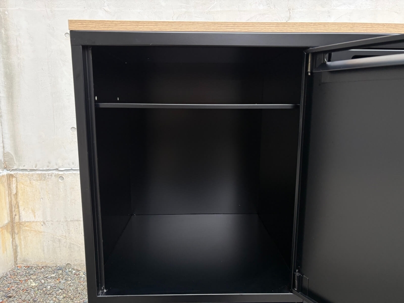 4人用パーソナルロッカー　ダイヤル錠（非常開錠キー付き）　ブラック　中古_6