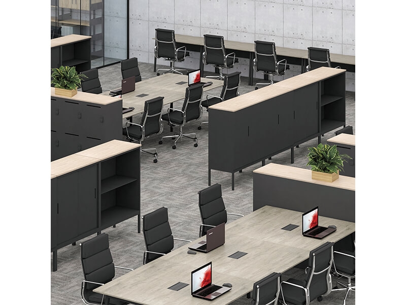 MUEシリーズ　フリーアドレス　ブラック天板　W3600　新品_6