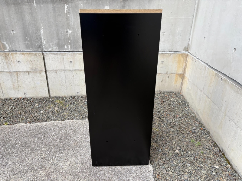 書類分類用キャビネット　ダイヤル錠（非常開錠キー付き）　ブラック　中古_1