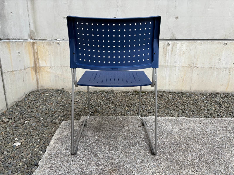 ライタス　スタッキングチェア　ブルー　中古_2