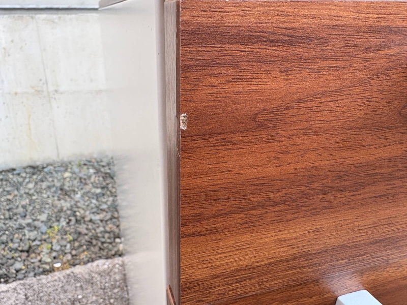 木目調デスクワゴン　HGS-3W　ウォールナット　中古_7