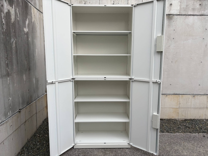 HSウォール　両開+両開キャビネット　上下セット（A4 6段対応） 中古_4