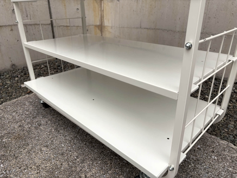 マガジンラック　W900/D450/H1150㎜　キャスター付き　中古_5