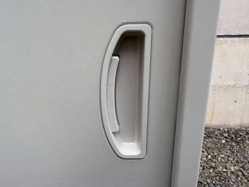 NW型キャビネット　ガラス引戸+スチール引戸　上下セット（A4 6段対応） 中古_6