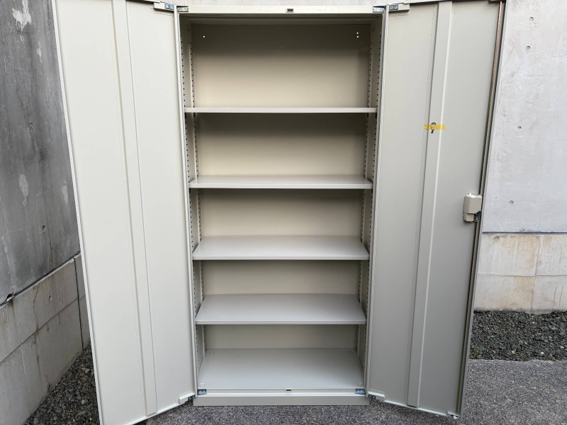 両開き書庫　ANG-36H（A4 5段対応）　ニューグレー　中古_4