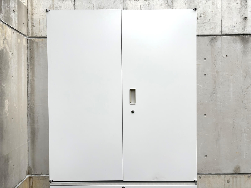 シンラインシリーズ　両開+3段ラテラル（A4 6段対応）　ホワイト　中古_1