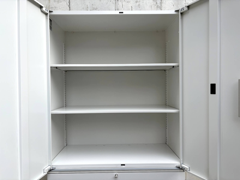 シンラインシリーズ　両開+3段ラテラル（A4 6段対応）　ホワイト　中古_2