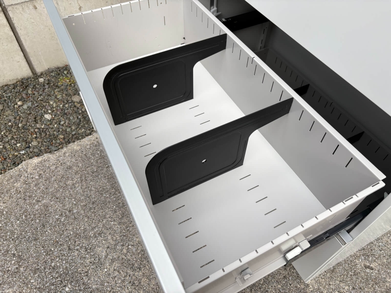 シンラインシリーズ　両開+3段ラテラル（A4 6段対応）　ホワイト　中古_6