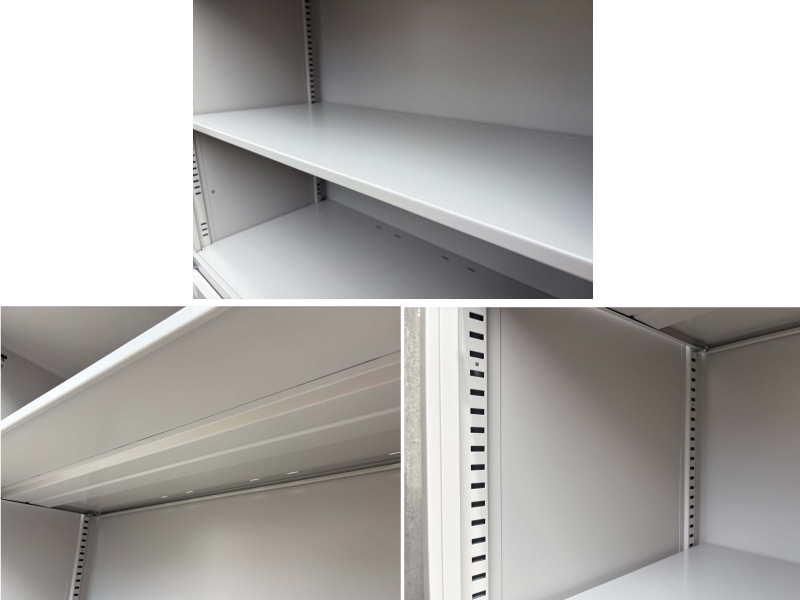 シンラインキャビネット　両開+3段ラテラル（A4 6段対応）　現行モデル　中古_4