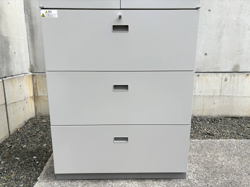 シンラインキャビネット　両開+3段ラテラル（A4 6段対応）　現行モデル　中古_5