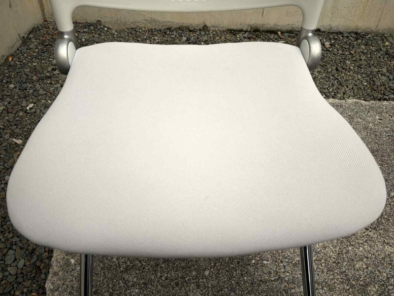 ブルーメ　ミーティングチェア　ホワイト×ライトグレー　中古_5
