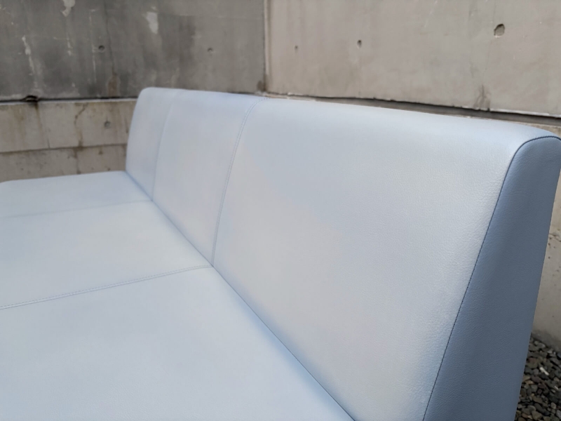 ロビーチェア　LB55　3人用　ライトブルー　中古_3