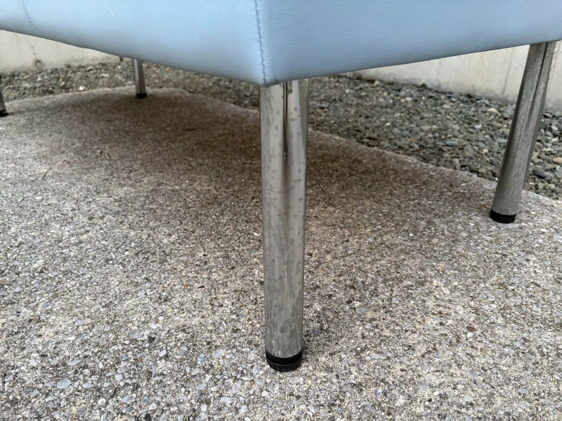 ロビーチェア　LB55　3人用　ライトブルー　中古_6