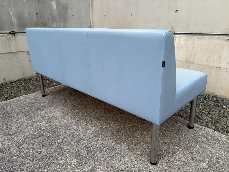 ロビーチェア　LB55　3人用　ライトブルー　中古_7