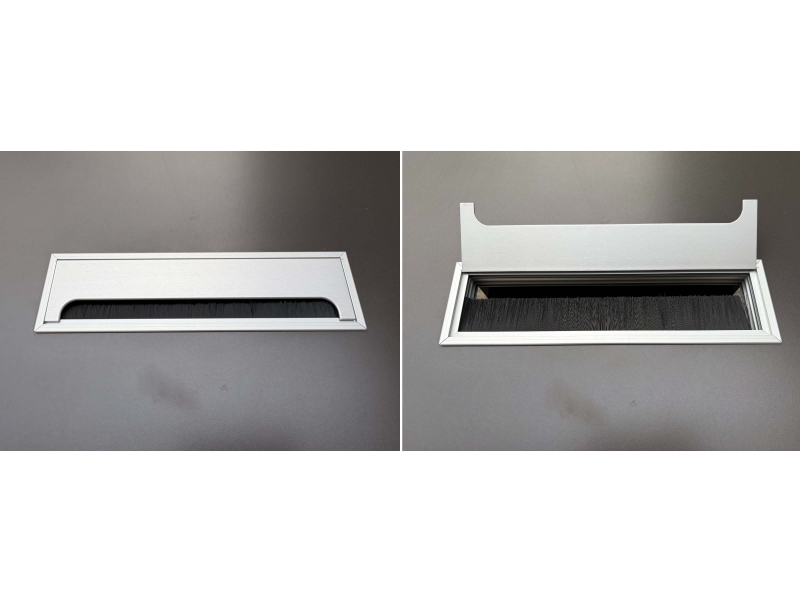 ビネイル　ミーティングテーブル　中央配線機能付き　W1800/D800　中古_5