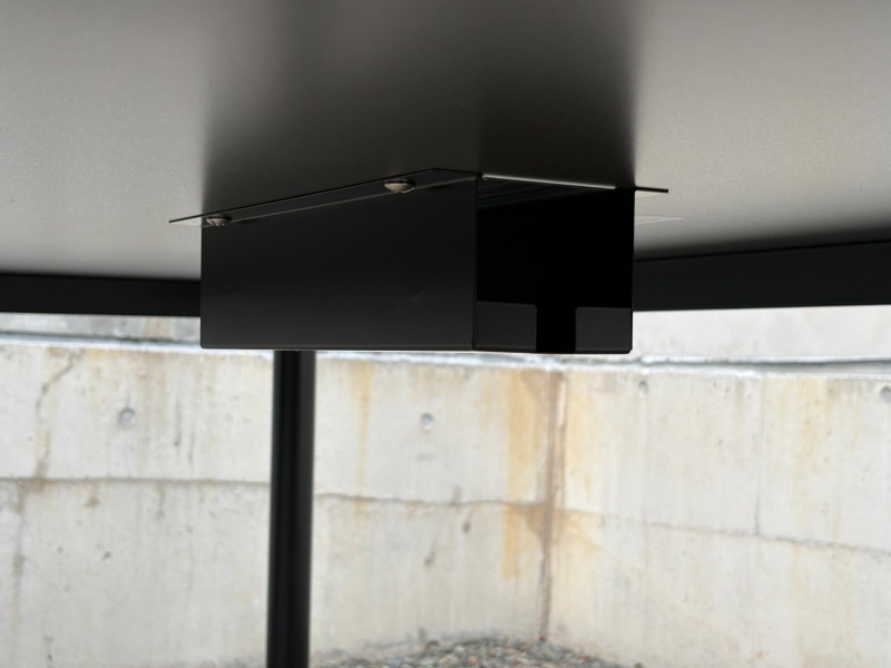 ビネイル　ミーティングテーブル　中央配線機能付き　W1800/D800　中古_6