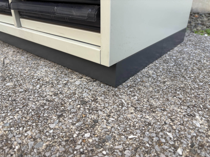 LX-5シリーズ　ガラス戸+トレーキャビネット　上下セット　中古_7