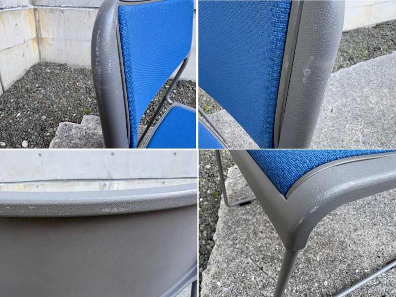 スタッキングチェア　KLT-210CK　ブルー　中古_7