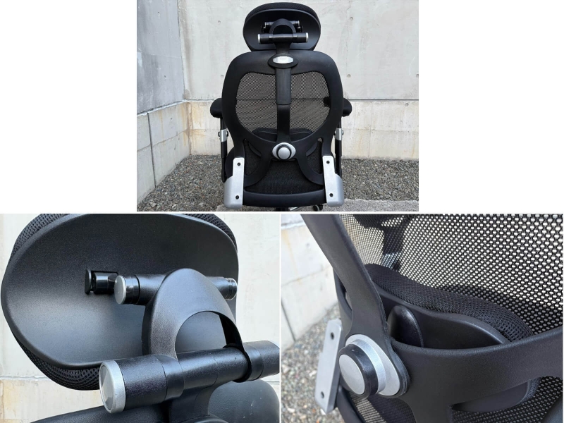ヘッドレスト付き　パソコンチェア　中古_3