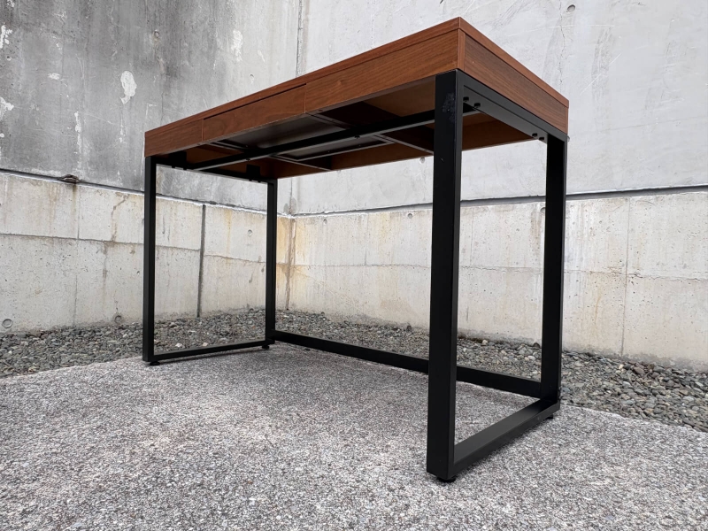 ウォルナットデスク　T-2546　W1100/D500/H725㎜　中古 　天板傷・スレ有り_7