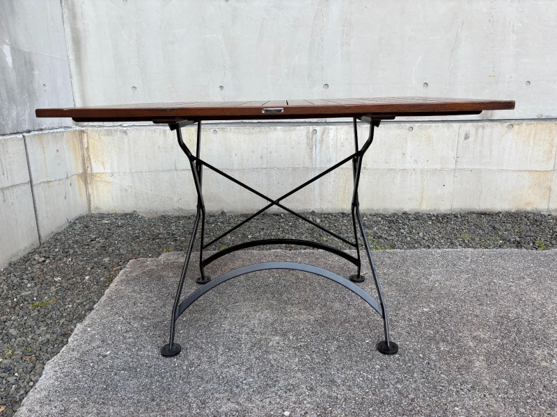 折り畳み式ガーデンテーブル　W1200/D800㎜　中古_1