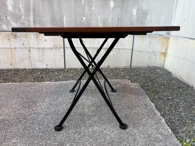 折り畳み式ガーデンテーブル　W1200/D800㎜　中古_2