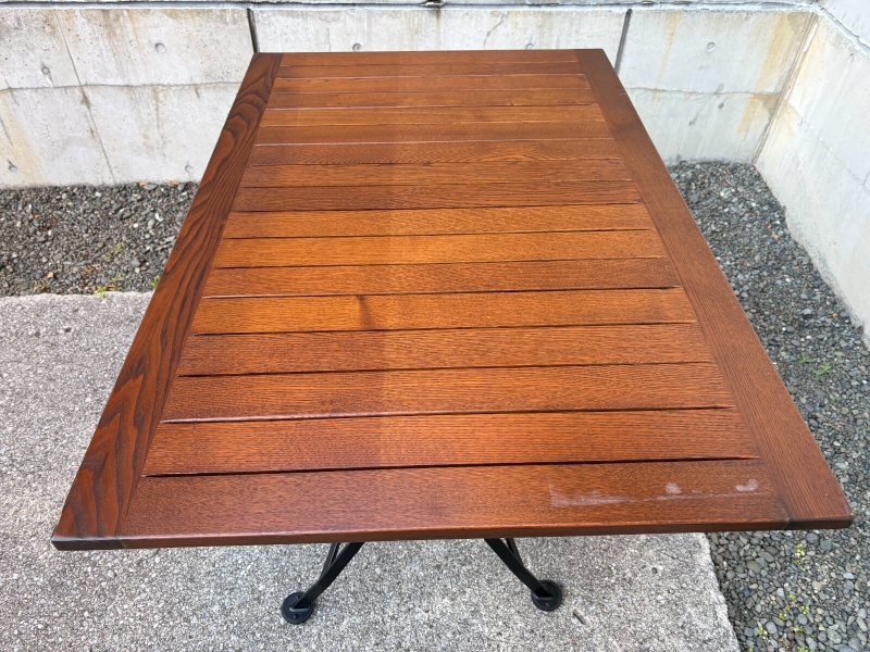 折り畳み式ガーデンテーブル　W1200/D800㎜　中古_3