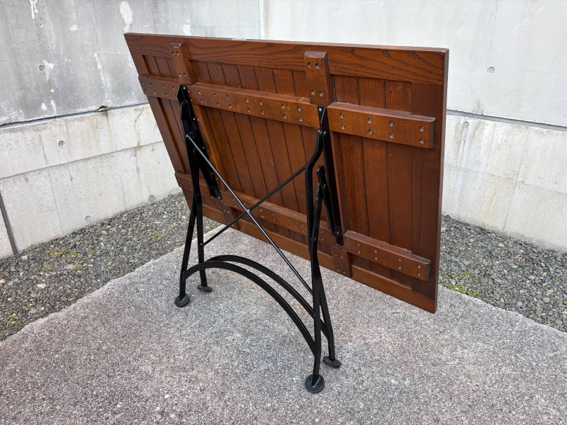 折り畳み式ガーデンテーブル　W1200/D800㎜　中古_7