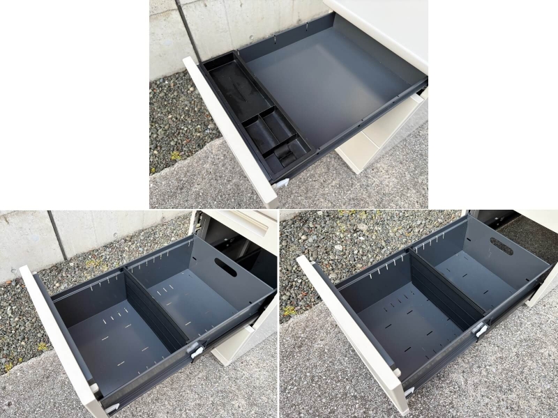 MX+デスクシリーズ　脇机　W400/D700/H700㎜　中古_7