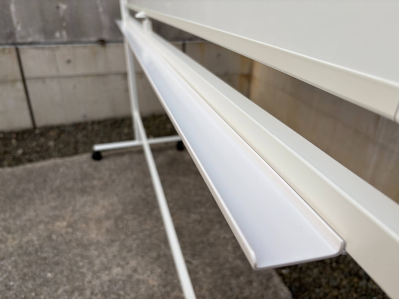 GARAGE　脚付きホワイトボード　スチール　無地両面　Ｗ1800　中古_6