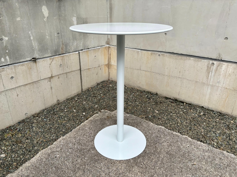 円形ハイテーブル　スチール天板　700Φ　中古